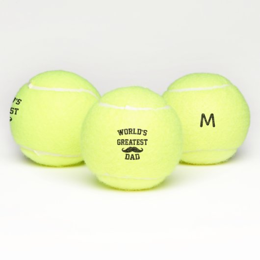 Beste papa van de wereld tennisballen (Multi)