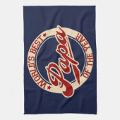 Beste Papa van de wereld Theedoek (Verticaal)