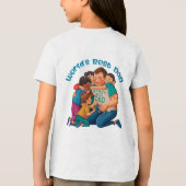 Beste papa van de wereld Tri-Blend shirt (Achterkant)