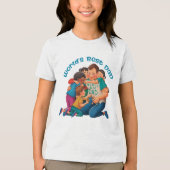 Beste papa van de wereld Tri-Blend shirt (Voorkant)