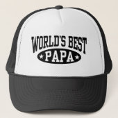 Beste Papa van de wereld Trucker Pet (Voorkant)
