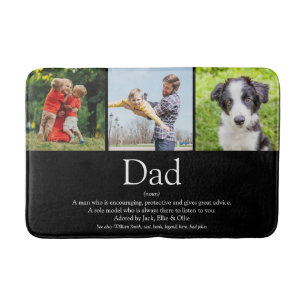 Beste papa van de wereld Vader Definitie Foto Fun  Badmat