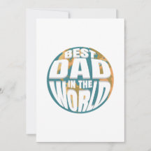 Beste Papa van de Wereld Vaderdag Eenvoudig Vintag