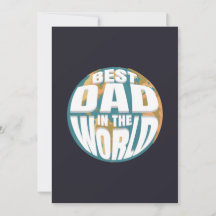 Beste Papa van de Wereld Vaderdag Eenvoudige Vinta