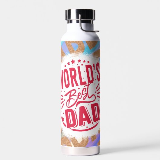 Beste Papa van de Wereld Waterfles (Links)