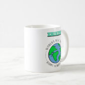 Beste Papa van de Wereld Whimsy Globe Vaderdag Koffiemok (Voorkant rechts)