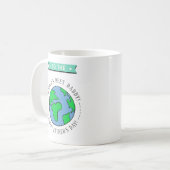 Beste Papa van de Wereld Whimsy Globe Vaderdag Koffiemok (Voorkant links)