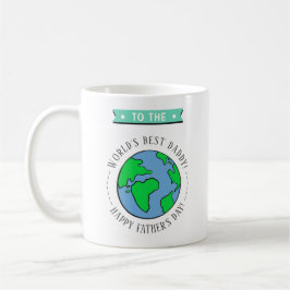 Beste Papa van de Wereld Whimsy Globe Vaderdag Koffiemok