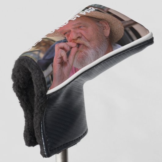 BESTE PAPA VAN PAR CUSTOM GOLF PUTTER HOESJE GOLFHEADCOVER (3/4 voorkant)