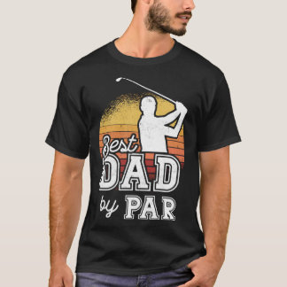 Beste papa van Par Father's Day Golf Papa Opa T-shirt
