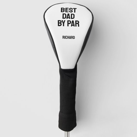 Beste Papa Van Par Gefeliciteerd Vaderdag Golfheadcover (Voorkant)