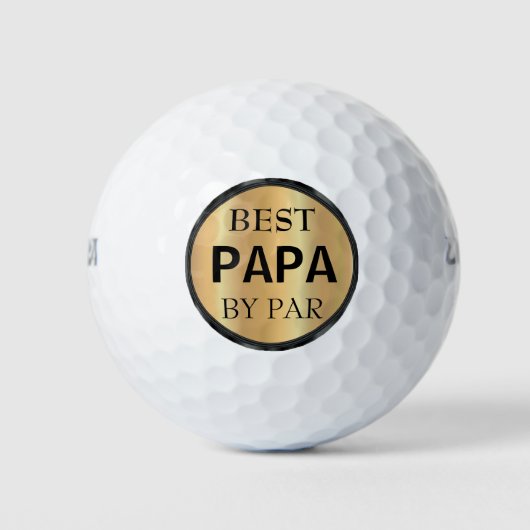 Beste Papa van Par Golfballen (Voorkant)