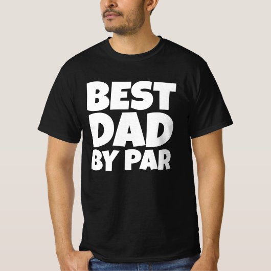 BESTE PAPA VAN PAR GOLFER T-SHIRTS (Voorkant)
