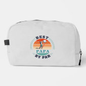 Beste Papa van Par Retro Grootouders Dag Golf Love Toilettasje (Voorkant)