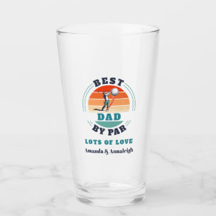 Beste Papa Van Par Retro Van Dochters Vaderdag Glas