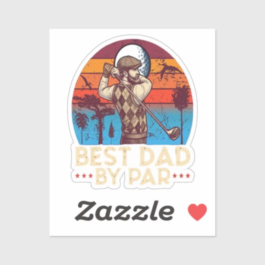 Beste Papa Van Par Sticker (Vel)