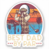 Beste Papa Van Par Sticker (Voorkant)