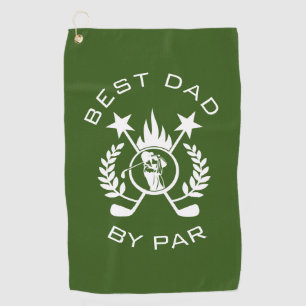 Beste Papa van Par Vaderdag cadeau Golfhanddoek