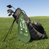 Beste Papa van Par Vaderdag cadeau Golfhanddoek (Groen)