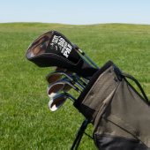Beste papa van Par Vaderdag golfing silhouet Golfheadcover (Insitu)