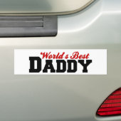 Beste papa van werelden bumpersticker (Op auto)