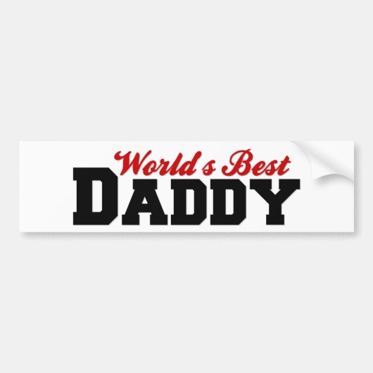 Beste papa van werelden bumpersticker (Voorkant)