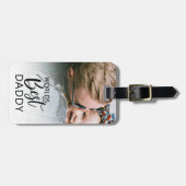 Beste papa van werelden | Foto Bagagelabel (Voorkant horizontaal)