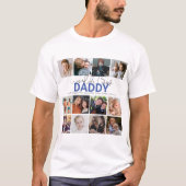 Beste papa van werelden | Foto-collage T-Shirt (Voorkant)