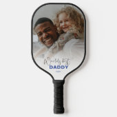 Beste papa van werelden | Foto Pickleball Paddle (Voorkant)