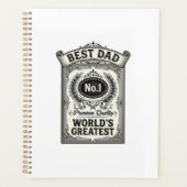 Beste Papa Vintage Gravure Vaderdag Planner (Voorkant)