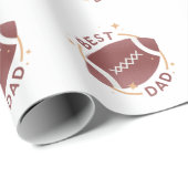 Beste Papa Voetbal  Cadeaupapier (Rol Hoek)
