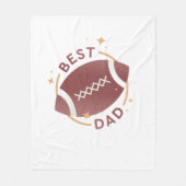Beste Papa Voetbal  Fleece Deken (Voorkant)