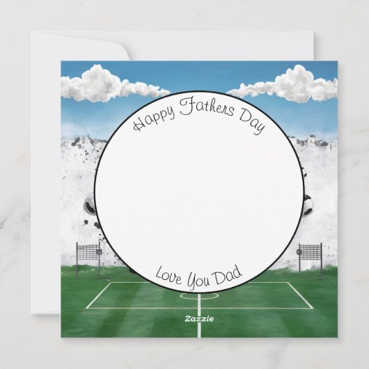 Beste Papa voetbal graffiti vaders dag vakantie Ka Feestdagenkaart (Achterkant)