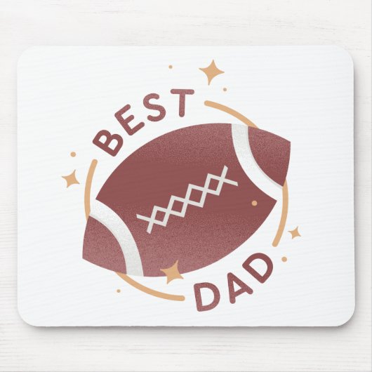 Beste Papa Voetbal  Muismat (Voorkant)