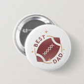 Beste Papa Voetbal Ronde Button 5,7 Cm (Voorkant /achterkant)