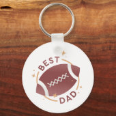Beste Papa Voetbal  Sleutelhanger (Voorkant)