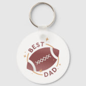 Beste Papa Voetbal  Sleutelhanger (Achterkant)