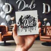 Beste Papa Voetbal vader zoon graffiti Kerstkaart