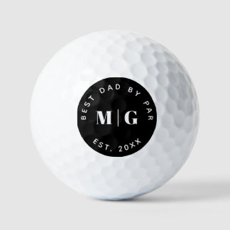 Beste papa volgens par est datum monogram cadeau v golfballen