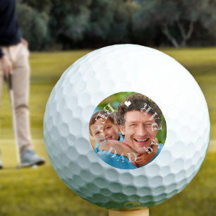 Beste papa volgens Par gefotografeerd gepersonalis Golfballen