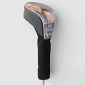 Beste papa volgens Par Golf Citaat Ontwerp Golfheadcover (Schuin)