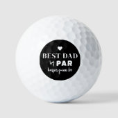 Beste Papa Volgens Par Golfballen (Voorkant)