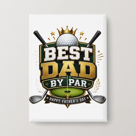 “Beste papa volgens par” thema Button (Voorkant)