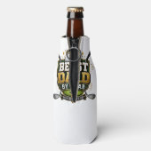 “Beste papa volgens par” thema Flesjeskoeler (Fles Achterkant)