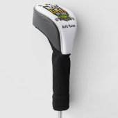 “Beste papa volgens par” thema Golfheadcover (Schuin)