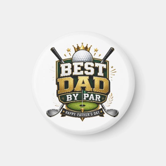 “Beste papa volgens par” thema Magneet (Voorkant)