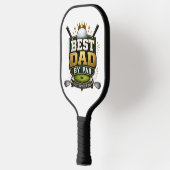 “Beste papa volgens par” thema Pickleball Paddle (Links)