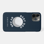 Beste papa volgens par Vaderdag aangepast jaar Case-Mate iPhone Case (Achterkant (horizontaal))