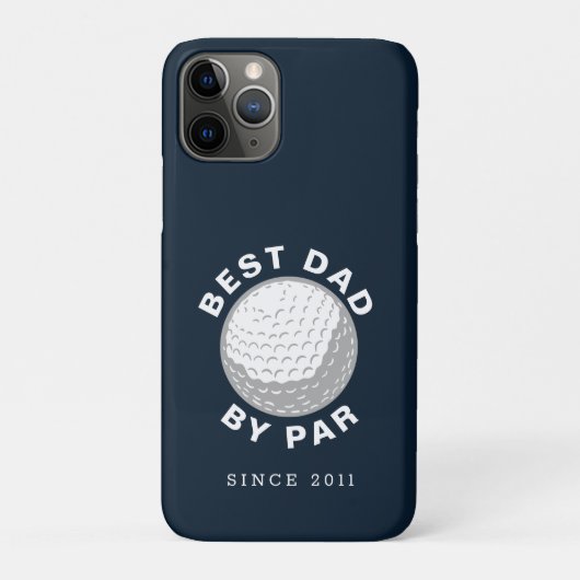 Beste papa volgens par Vaderdag aangepast jaar Case-Mate iPhone Case (Achterkant)
