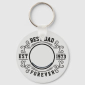 Beste papa voor altijd verjaardagscadeau sleutelhanger (Achterkant)